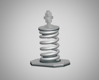Open Spring Mount - Metal Base