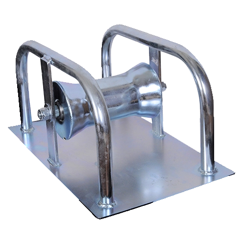 Cable Roller Straight with Ground Plate